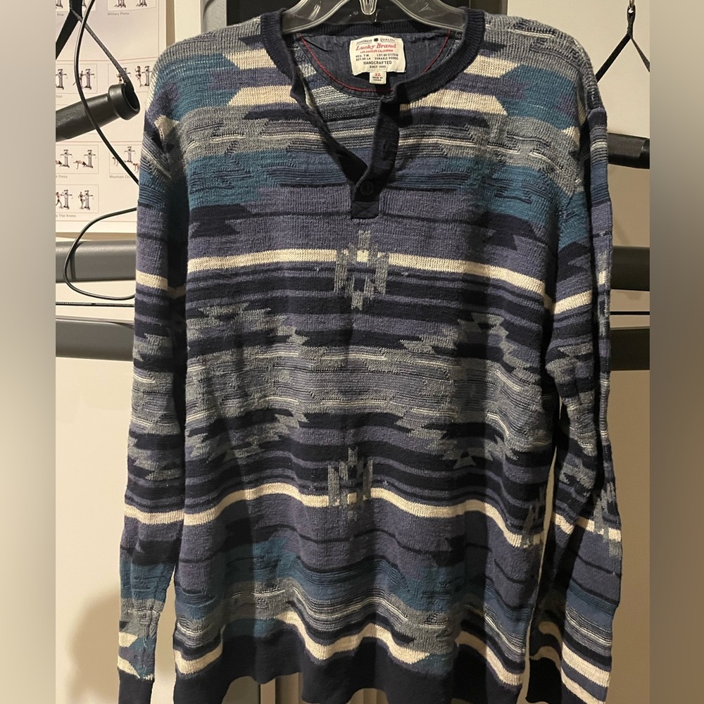 Lucky Brand XL blue sweater